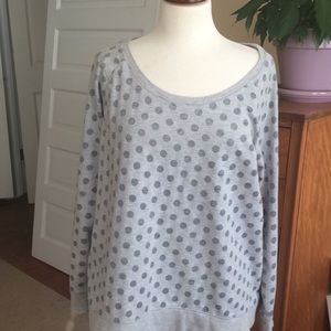 Gray pot a dots sweatshirt